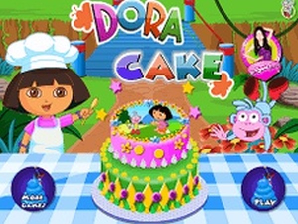 Dora Cake Baking Game