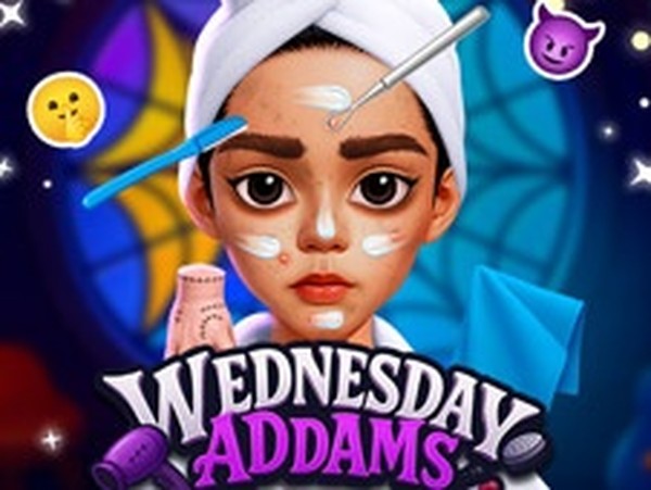 Wednesday Addams Beauty Salon Makeover Game Online Dress Up Game
