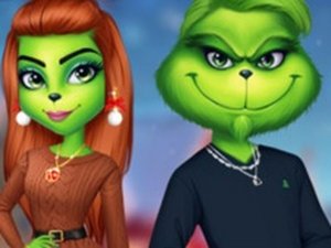 The Grench Couple Holiday Dress Up Online Dress Up Game