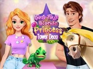 Girls Fix It: Blonde Princess Tower Deco Online Decoration Game