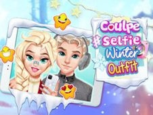 Couple Selfie Winter Outfit Dress Up Game - Dress Up Game