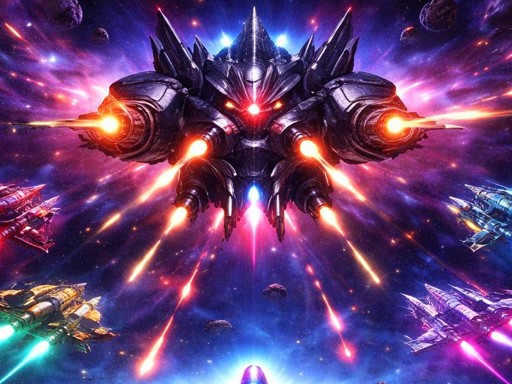 Neon Galaxy Guardian Arcade Shooter