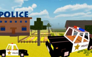 Police Craft Block Car Race: 3D Police Car Driving Game Online - Ludoryx free online game