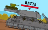Tanks 2D Battle with Ratte: Tank Warfare Game Online